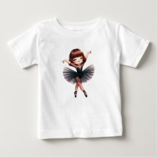 Camiseta Para Bebê Bailarina