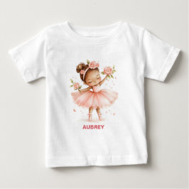 Camiseta Para Bebê Bailarina Dançante