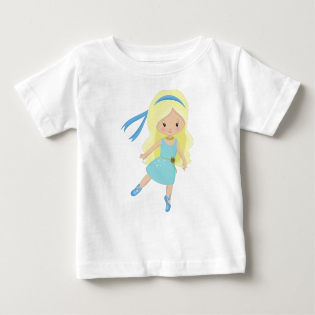 Camiseta Para Bebê Bailarina, Dançarina de Ballet, Garota de Ballet,  (Frente)