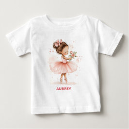 Camiseta Para Bebê Bailarina Pequenina Graciosa