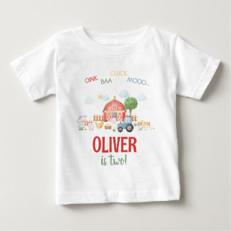 Camiseta Para Bebê Bairro de Fazenda Cute Personalizado