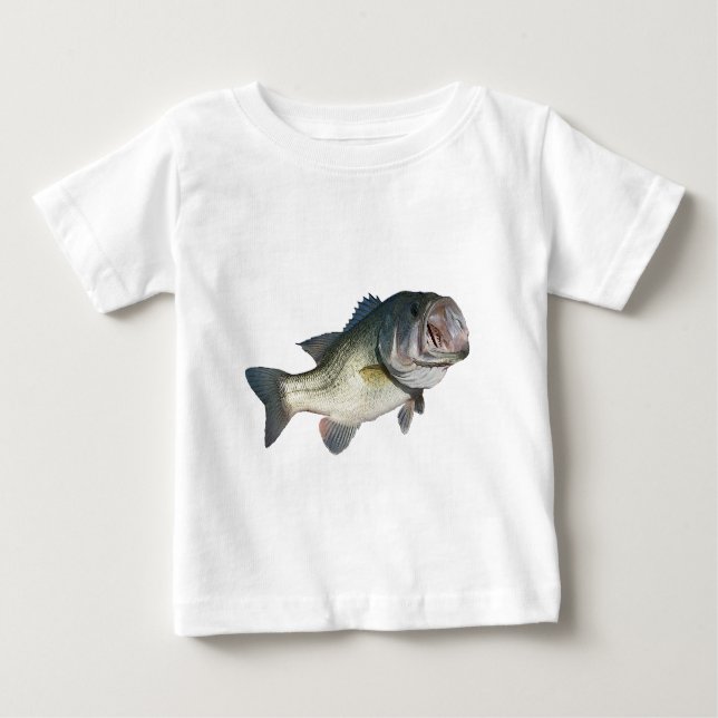 Camiseta Para Bebê Baixo Largemouth (Frente)