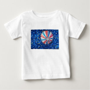 Camiseta Para Bebê Balão de Ar Quente Céu Azul
