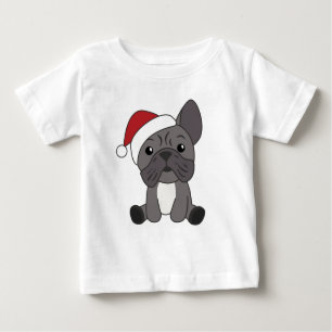 Camiseta Para Bebê Balão de Natal Francês - Animais de inverno para n