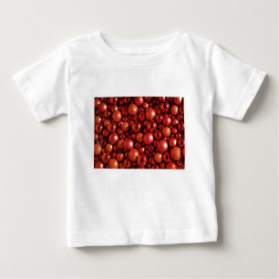 Camiseta Para Bebê Balas Vermelhas de decoração de Natal