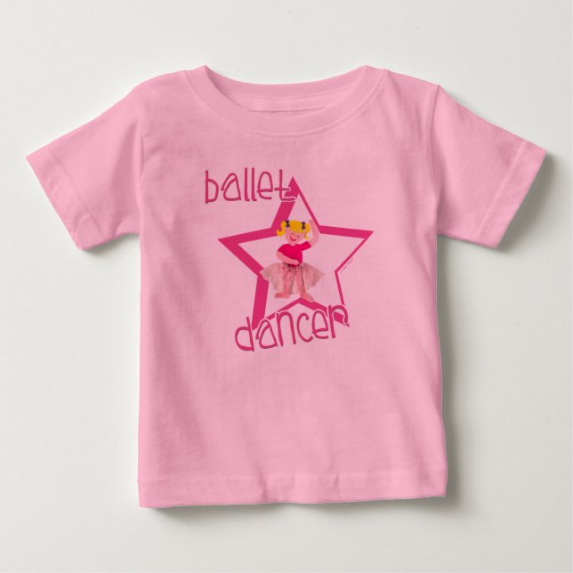Camiseta Para Bebê Balé Dancer (Frente)