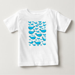 Camiseta Para Bebê Baleia de Camiseta de Bebê