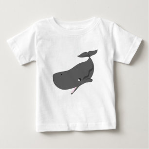 Camiseta Para Bebê Baleia do bebê
