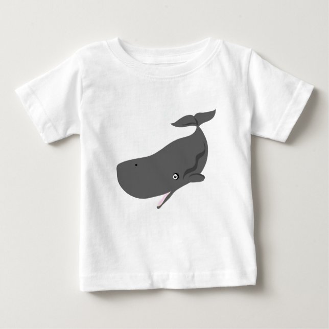 Camiseta Para Bebê Baleia do bebê (Frente)