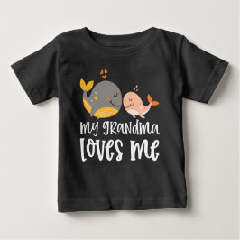 Camiseta Para Bebê Baleias 🐳 neto Presente Minha Avó Me Ama