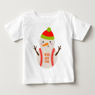 Camiseta Para Bebê Ball Ball Snowman Kids T-Shirt Exclusivo