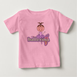 Camiseta Para Bebê Ballerina - Body com Tutu Lilás Baby