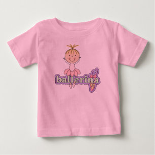 Camiseta Para Bebê Ballerina - Bodysuit Tutu Rosa Bebê