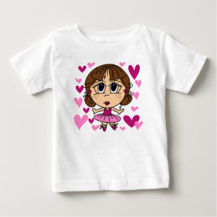 Camiseta Para Bebê Ballerina Menina Bebê Body Tutu