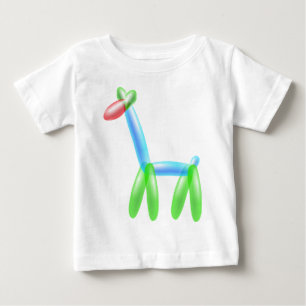 Camiseta Para Bebê Balloon Giraffe