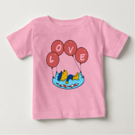 Camiseta Para Bebê Balões de Travesseiro de Ferald