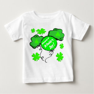 Camiseta Para Bebê Balões do Dia de São Patrício