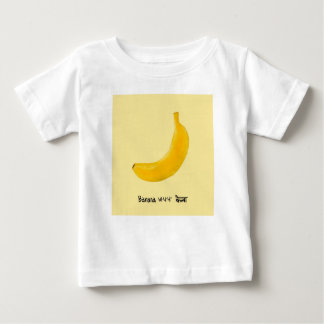 Camiseta Para Bebê Banana amarela