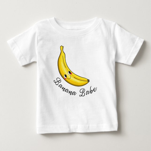 Camiseta Para Bebê Banana Babe (Frente)