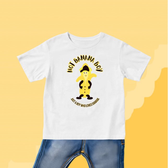Camiseta Para Bebê Banana engraçada (Criador carregado)