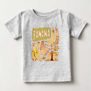 Camiseta Para Bebê Banana / Ilustração de Banana
