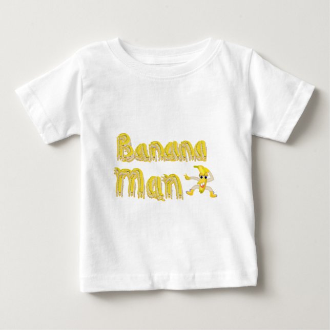 Camiseta Para Bebê Banana Man (Frente)
