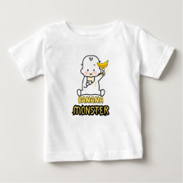 Camiseta Para Bebê Banana Monster