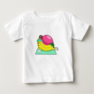 Camiseta Para Bebê Banana na Malhação de Yoga