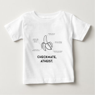Camiseta Para Bebê Banana - o pesadelo do ateu