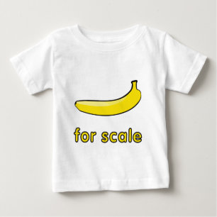 Camiseta Para Bebê Banana para a escala Meme
