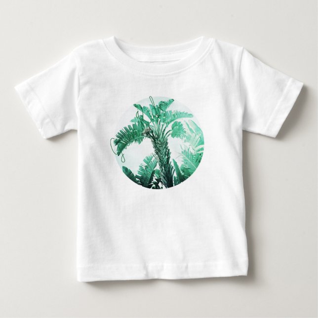 Camiseta Para Bebê Banana verde (Frente)