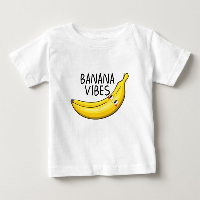 Camiseta Para Bebê Banana Vibes (Frente)