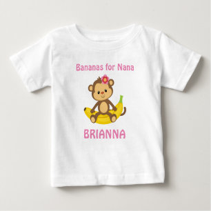 Camiseta Para Bebê Bananas para o t-shirt feito sob encomenda do