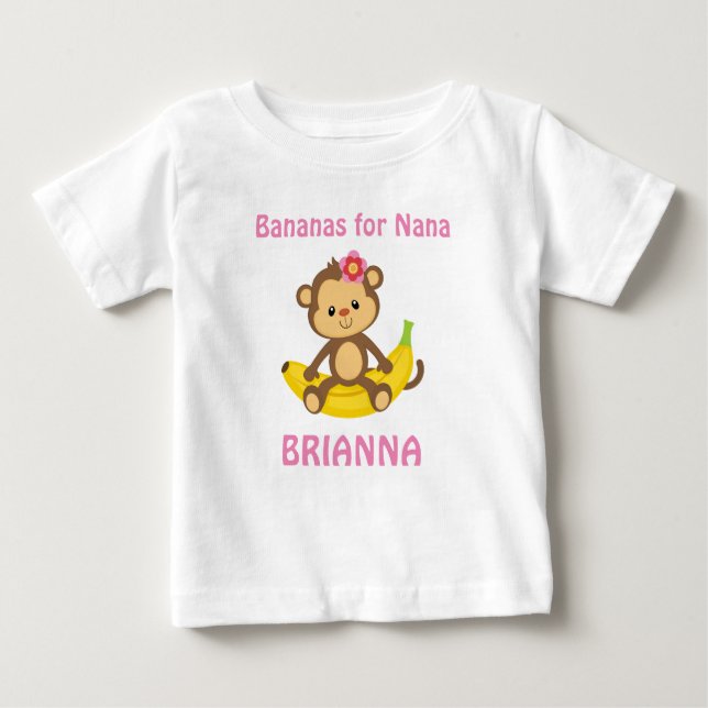 Camiseta Para Bebê Bananas para o t-shirt feito sob encomenda do (Frente)