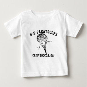 Camiseta Para Bebê Band of Brothers Currahee US Paratrooper Toccoa