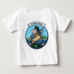 Camiseta Para Bebê Banda do Piper do Piper Futuro