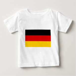 Camiseta Para Bebê Bandeira alemã