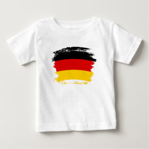 Camiseta Para Bebê bandeira alemã