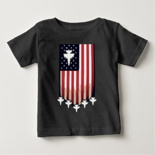 Camiseta Para Bebê Bandeira Americana 4 de Julho-65079