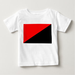 Camiseta Para Bebê Bandeira Anarquista (Anarquismo)