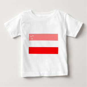 Camiseta Para Bebê Bandeira Assyrian histórica (antes de WWI)