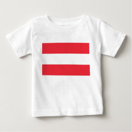 Camiseta Para Bebê Bandeira Austríaca (Áustria)
