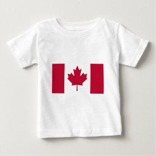 Camiseta Para Bebê Bandeira Canadense