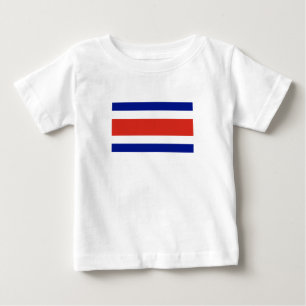 Camiseta Para Bebê Bandeira Civil da Costa Rica