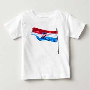 Camiseta Para Bebê Bandeira croata