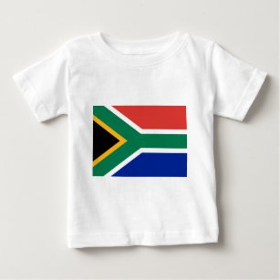 Camiseta Para Bebê Bandeira da África do Sul
