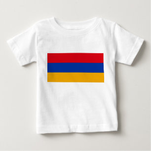 Camiseta Para Bebê Bandeira da Armênia