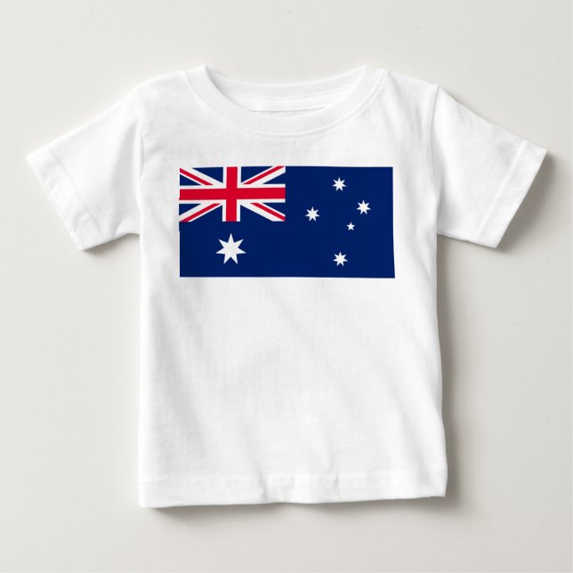 Camiseta Para Bebê Bandeira da Austrália (Frente)