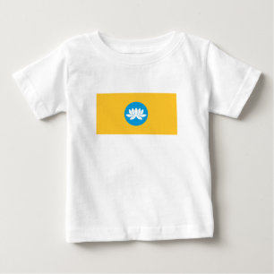 Camiseta Para Bebê Bandeira da Calmúquia