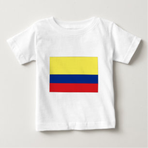 Camiseta Para Bebê Bandeira da Colômbia